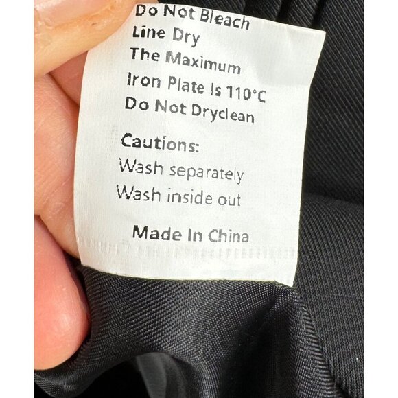 REVOLVE COMMENSE single breasted black blazer 90s boyfriend sz S - Picture 8 of 10